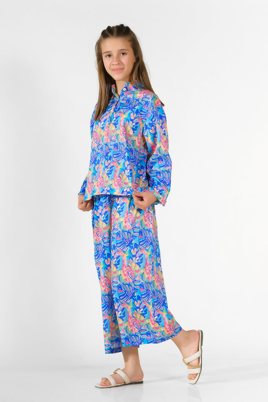 Marine Vines - 2 Pcs Set - Luxury Lawn