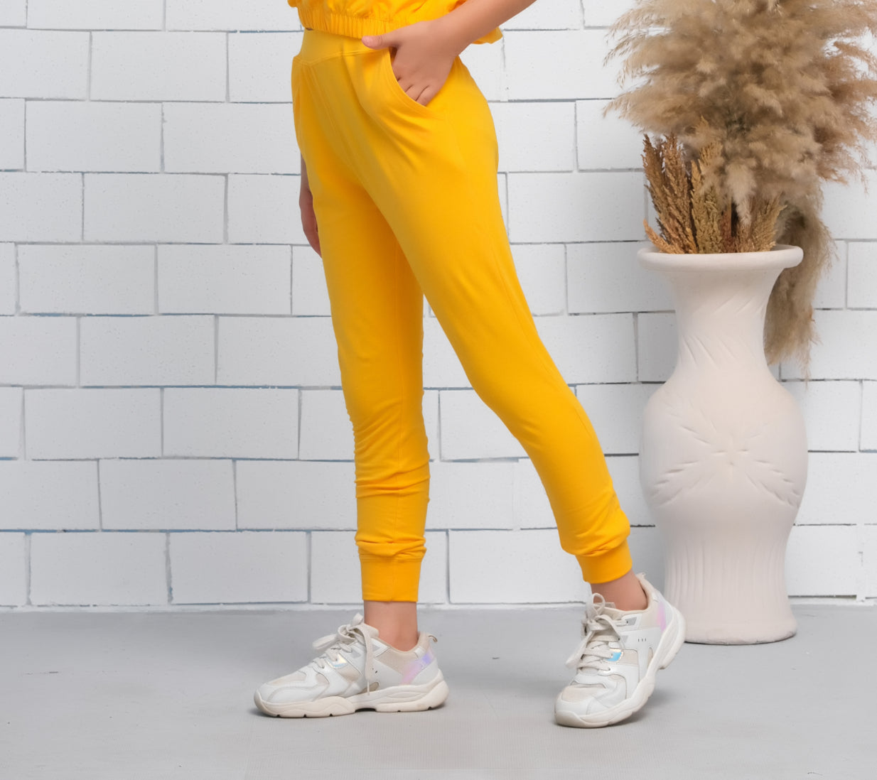 Yellow - Jogger Pant - Jersey