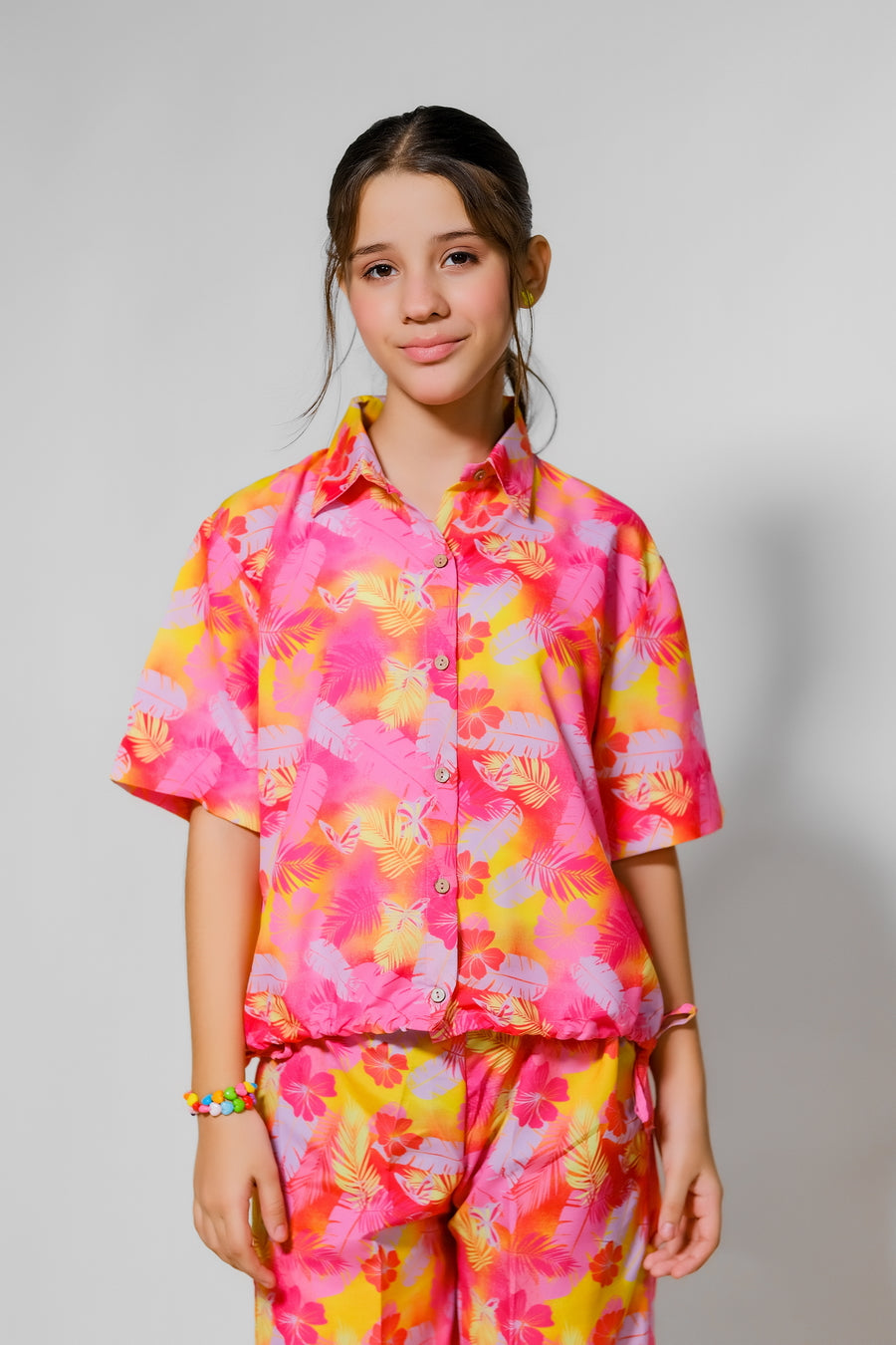 Tropical Sunset - 2pcs - Lawn Silk - co-ord-sets, 2pcs-ready-to-wear - Sprinkles Pakistan