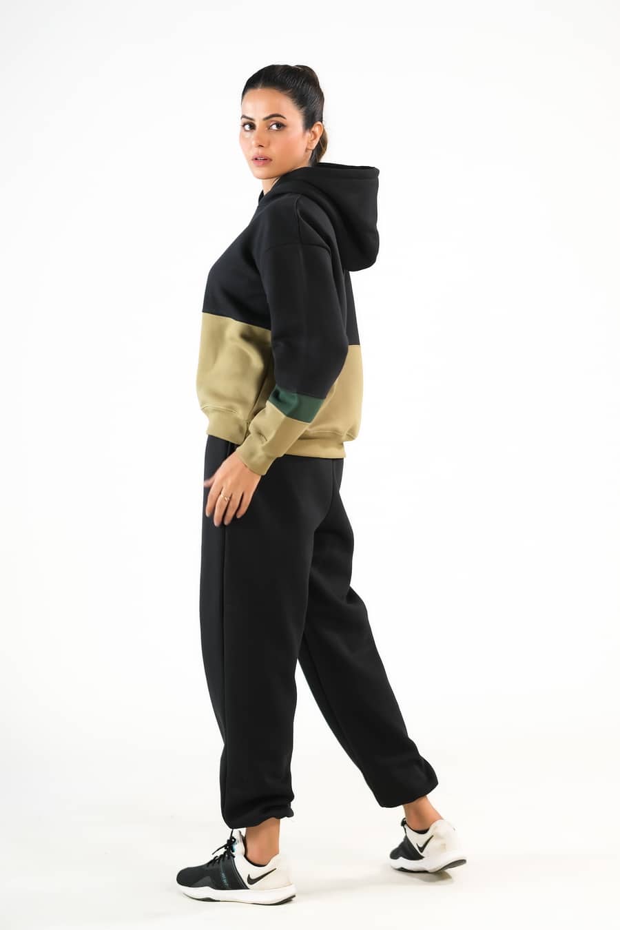 Stripy Black/Mint Green - 2pcs - Co-Ord - Set