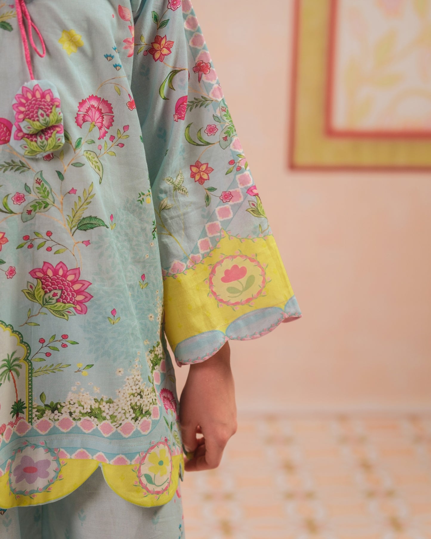 Blue Haven - 2pcs - Cotton - 2pcs-ready-to-wear, ETHNIC - Sprinkles Pakistan