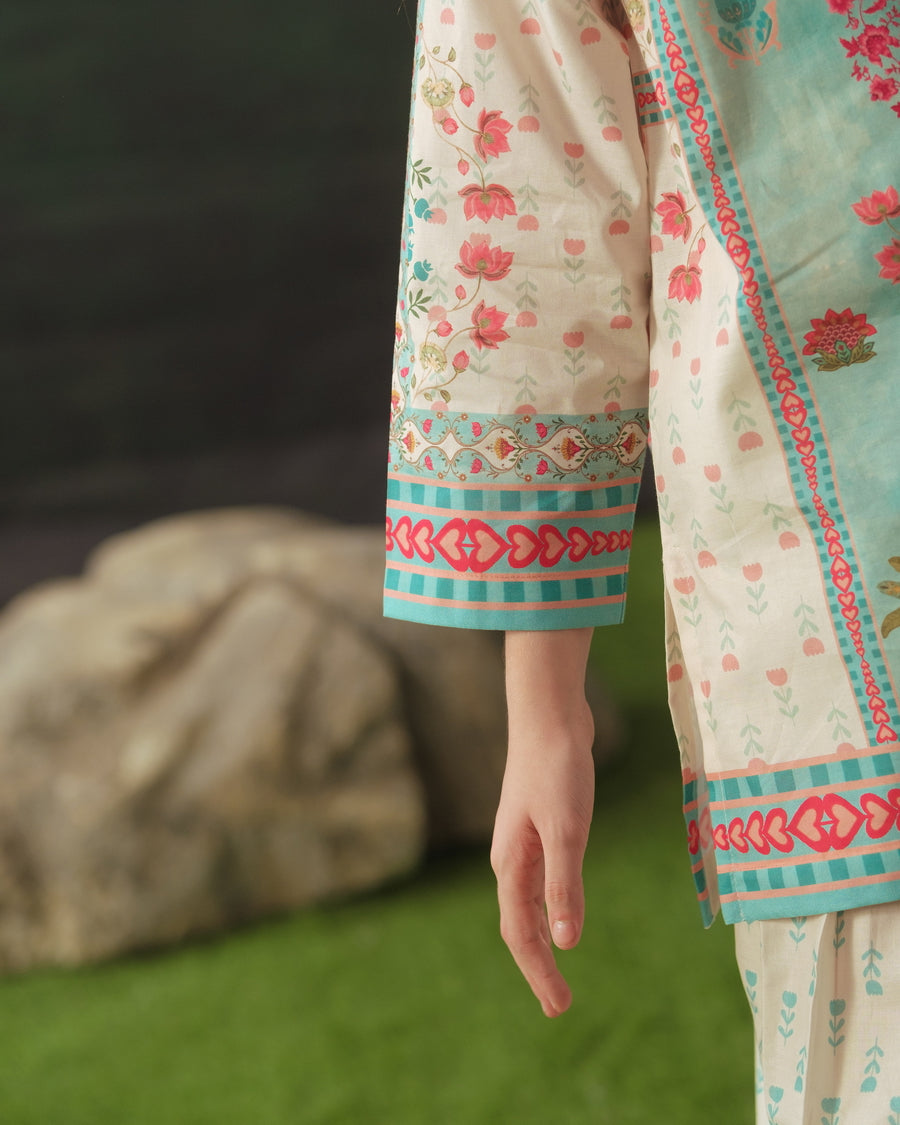 Serene Jewel - 2pcs - Cotton/Lawn - 2pcs-ready-to-wear - Sprinkles Pakistan