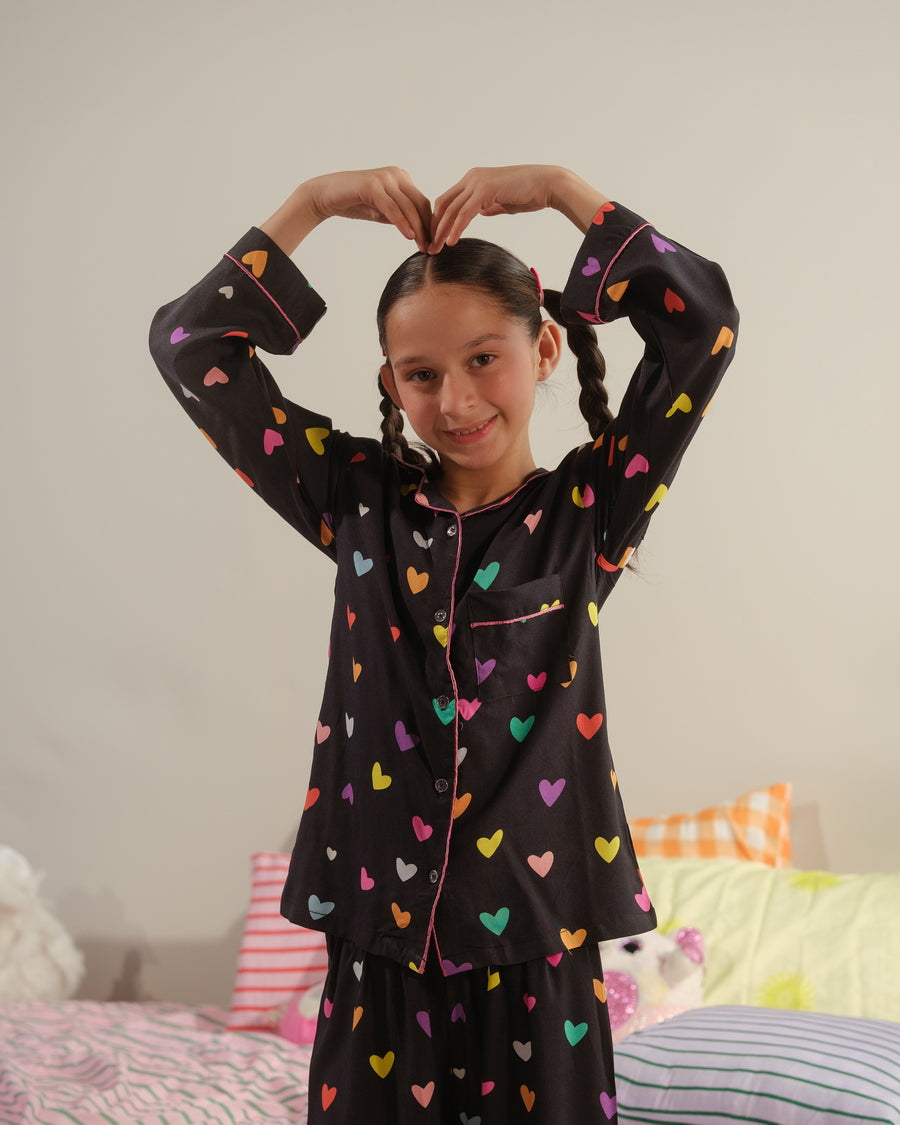 Dream Fireworks - 2pcs Night Suit - Viscose - Night Suit - Sprinkles Pakistan