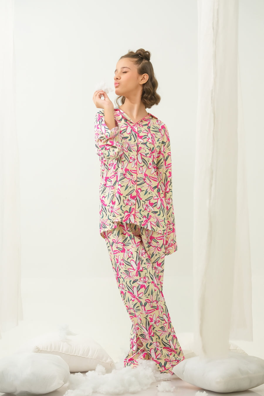 WhisperFlorals - Night Suit - 2pcs