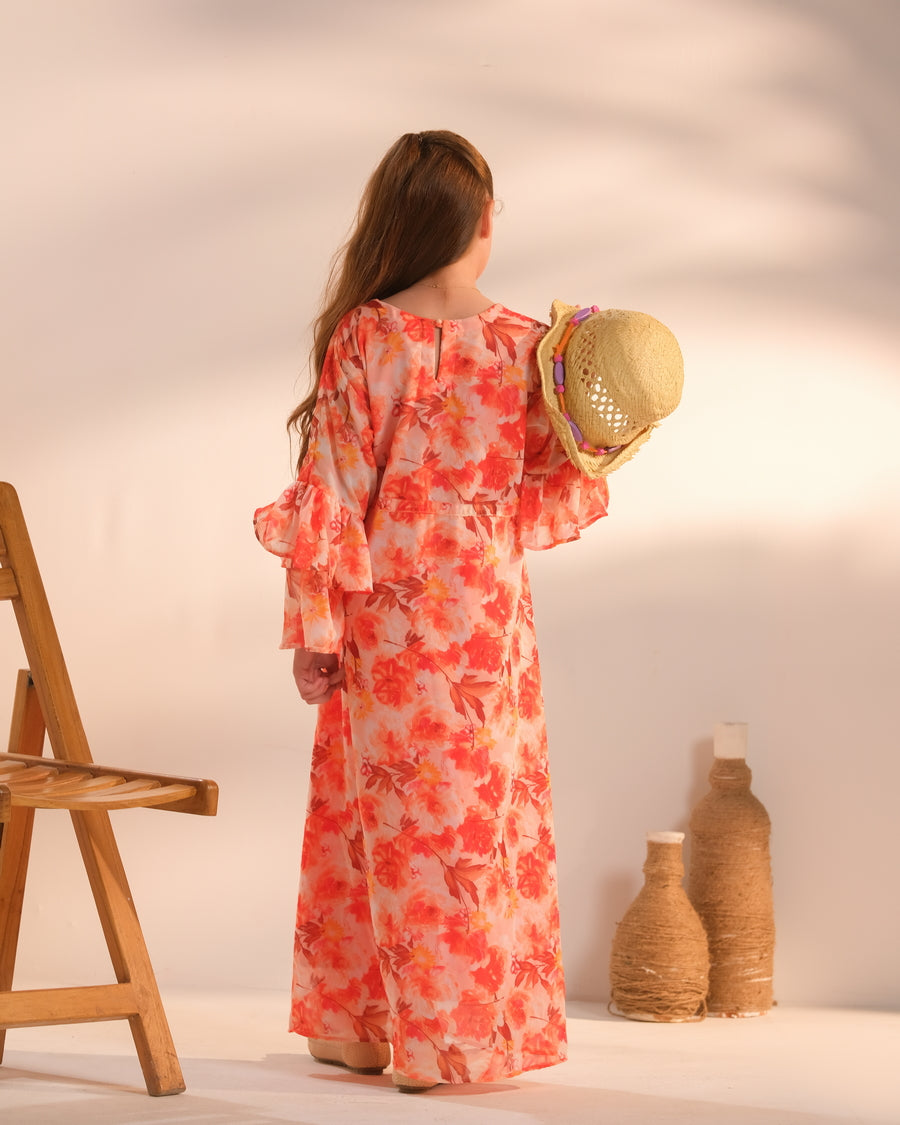 Amber Meadow - 1pc - Chiffon - tunics-kids - Sprinkles Pakistan