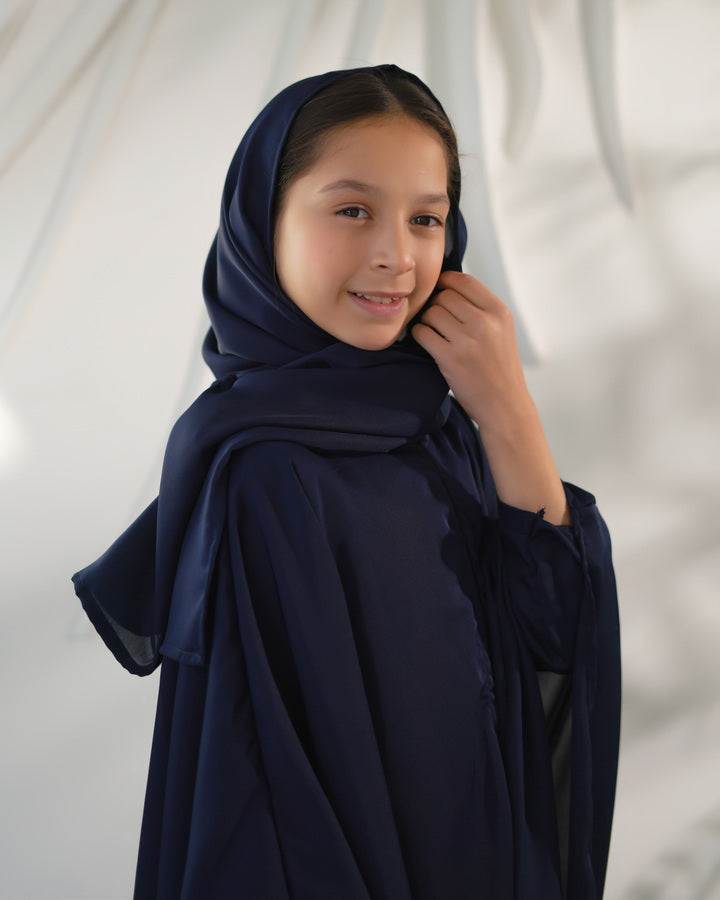Midnight Drape Abaya with Stole
