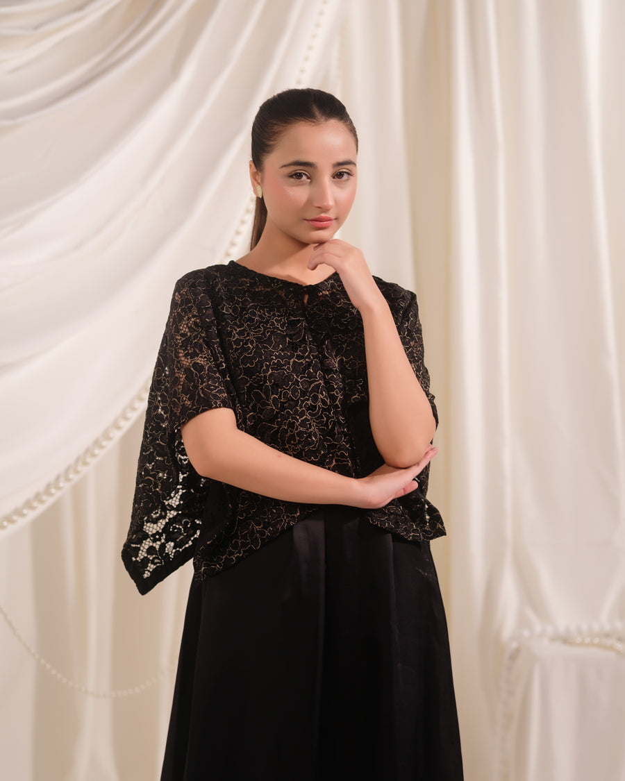 Satin Whisper - 2pcs - Sequence Net & Silk - The Last Sprinkle - Sprinkles Pakistan