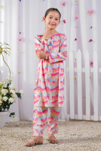 Floral Splash -  2 Pcs Set - Luxury Lawn - Luxury Lawn - 2pcs-ready-to-wear, kids - Sprinkles Pakistan