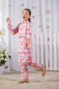 Floral Splash -  2 Pcs Set - Luxury Lawn - Luxury Lawn - 2pcs-ready-to-wear, kids - Sprinkles Pakistan