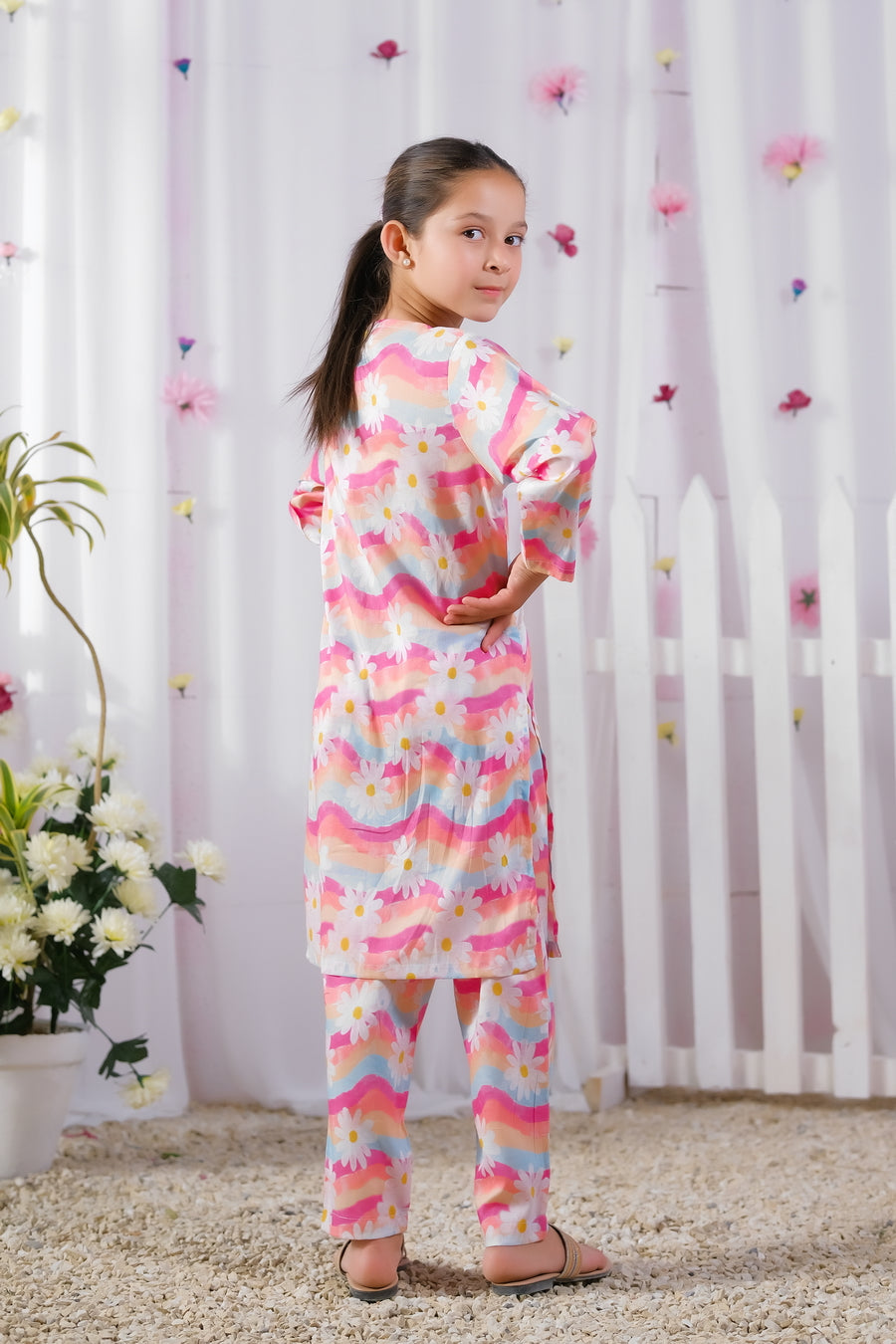Floral Splash -  2 Pcs Set - Luxury Lawn - Luxury Lawn - 2pcs-ready-to-wear, kids - Sprinkles Pakistan