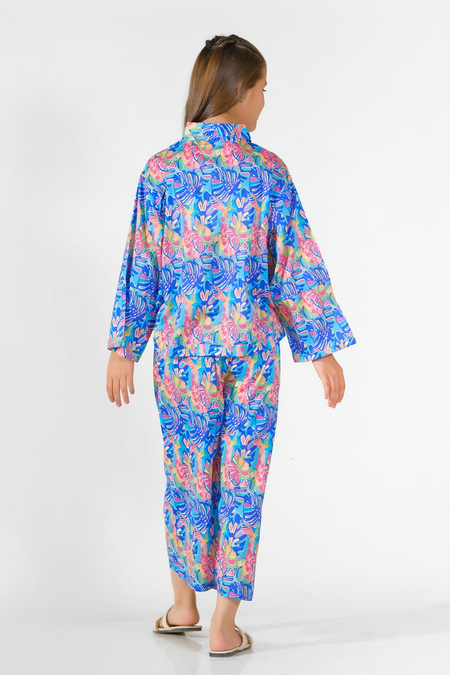 Marine Vines - 2 Pcs Set - Luxury Lawn