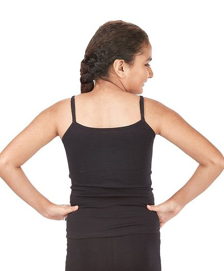 Pack of 3 Girls Pack Solid Camisole Bralette (Black)