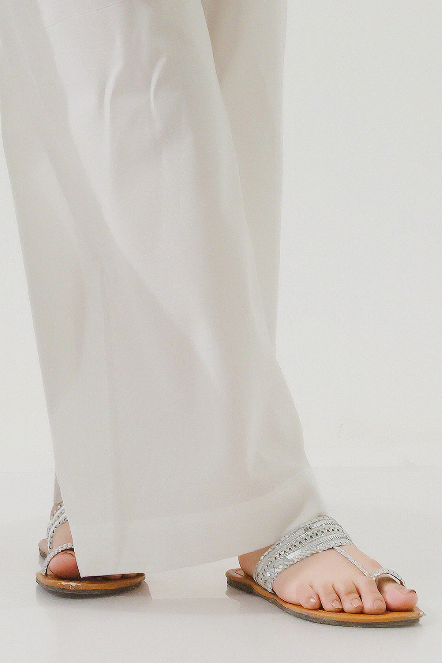 Lawn White Trouser
