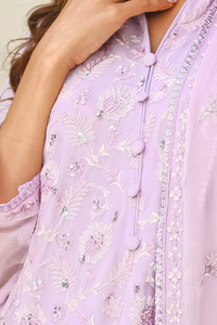Lavender Dream - 3-Piece Luxury Chiffon - Chiffon - dresses, 2pcs-rtw - Sprinkles Pakistan