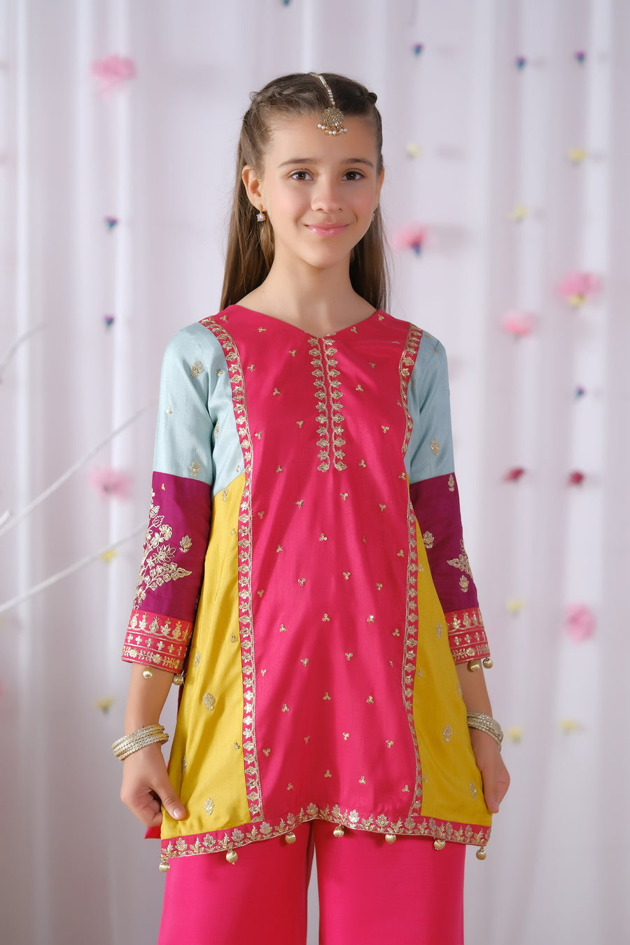 Rangreza 2pcs - Embroidered - Raw Silk - Pre-Order, Festive - Sprinkles Pakistan