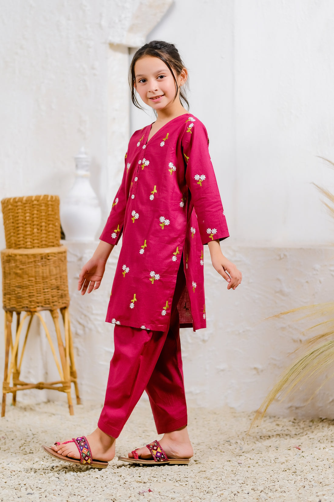 Berry Blossom - 2pcs - Embroidered