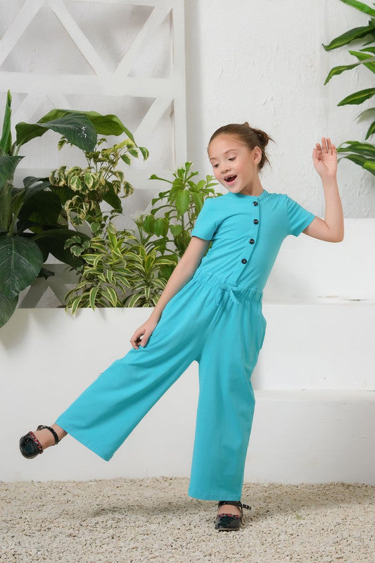 Blue -  Jersey Jumpsuit