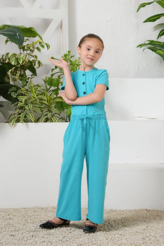 Blue -  Jersey Jumpsuit