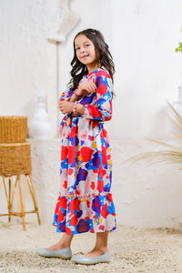 Bold Blossom - Lawn Silk - tunics-kids - Sprinkles Pakistan