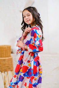 Bold Blossom - Lawn Silk - tunics-kids - Sprinkles Pakistan