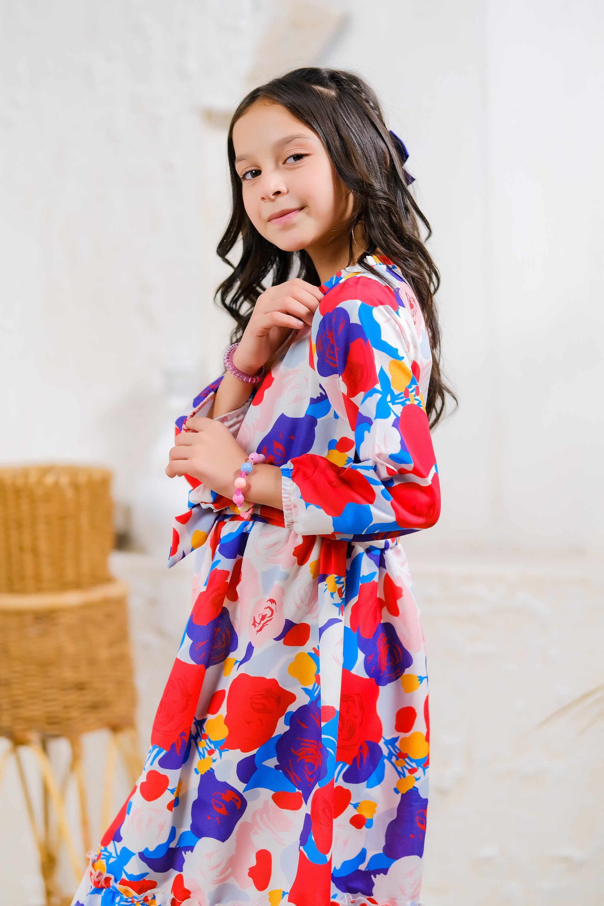 Bold Blossom - Lawn Silk - tunics-kids - Sprinkles Pakistan