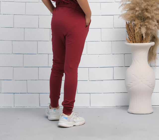 Maroon - Jogger Pant - Jersey