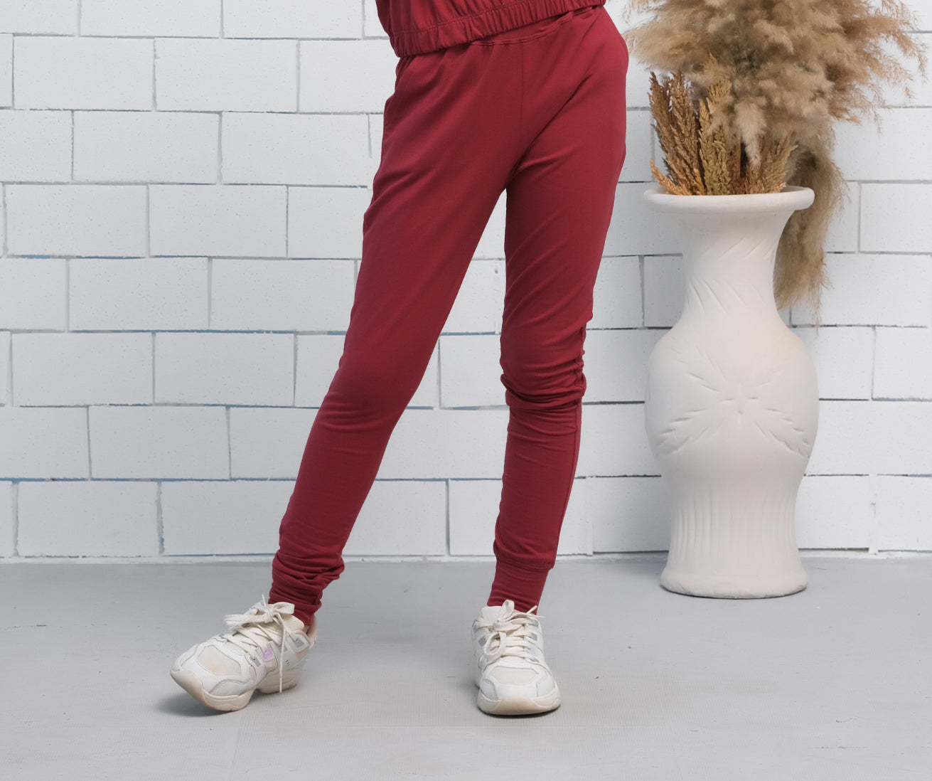 Maroon - Jogger Pant - Jersey