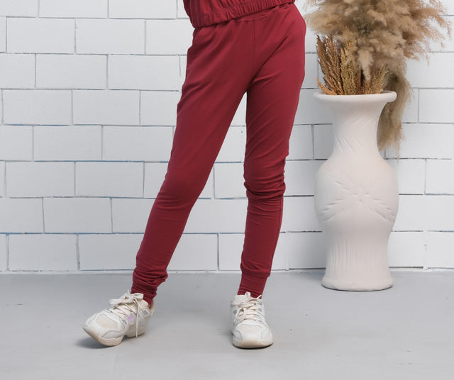 Maroon - Jogger Pant - Jersey