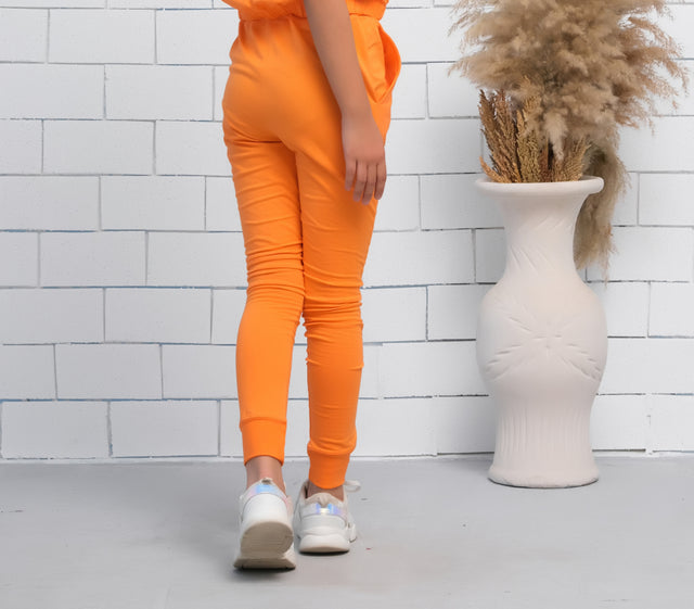 Orange - Jogger Pant - Jersey