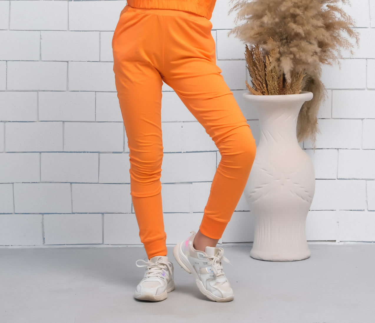 Orange - Jogger Pant - Jersey