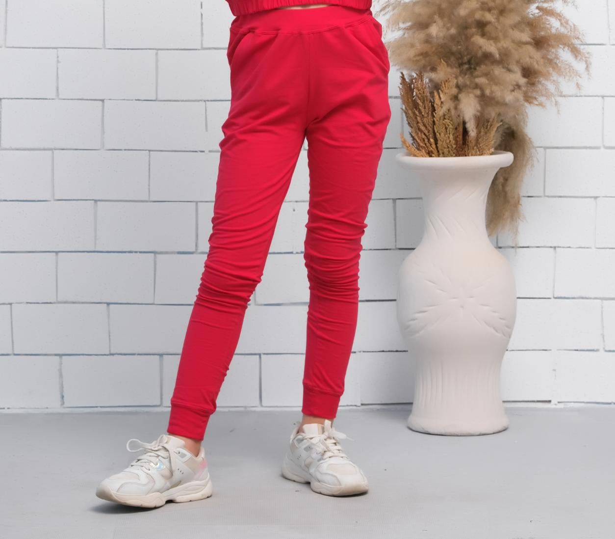 Red - Jogger Pant - Jersey