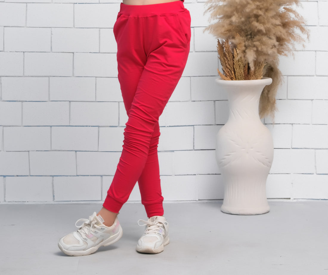Red - Jogger Pant - Jersey