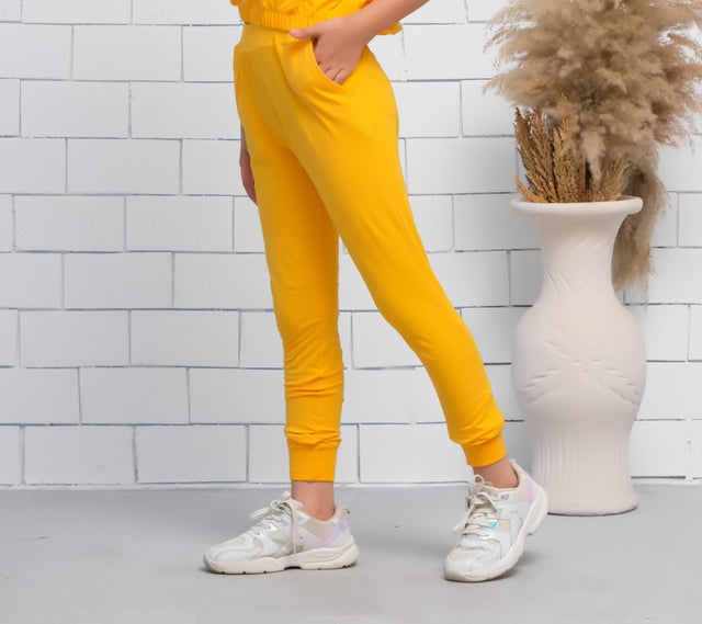 Yellow - Jogger Pant - Jersey