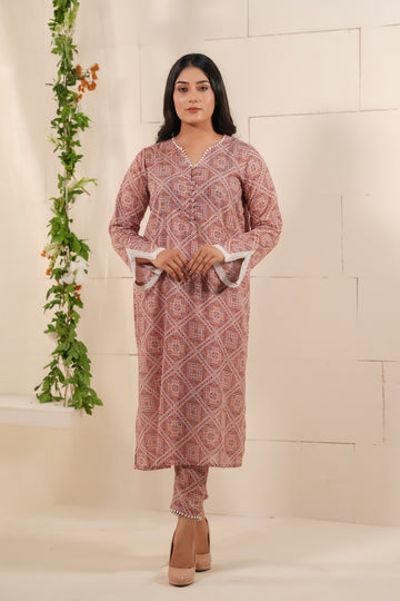 Whispering Blush Lawn 2 Pcs Ready to Wear Set