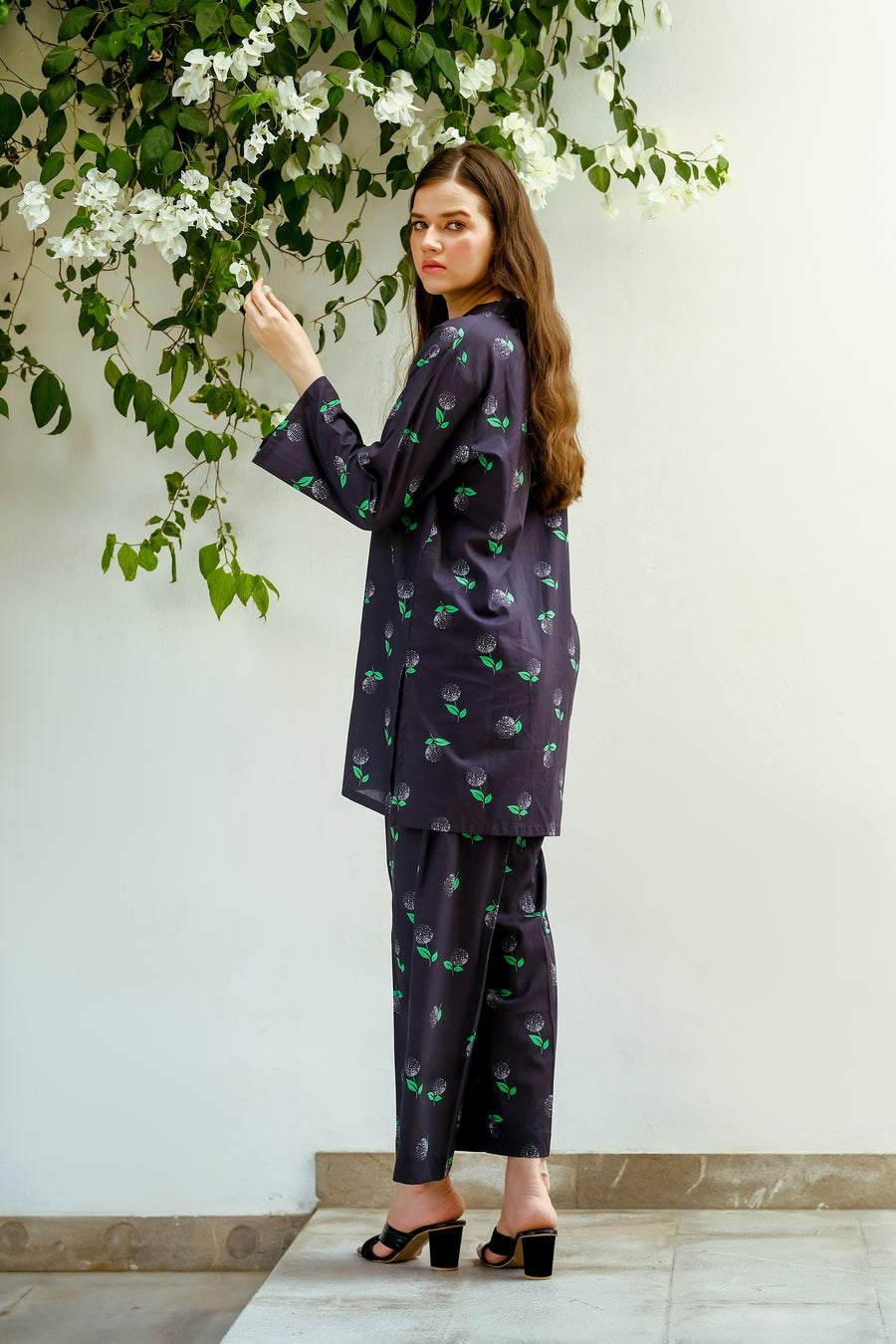 Noir Fruit - 2-Piece Luxury Lawn Set - Luxury Lawn - Lawn, dresses, 2pcs-rtw - Sprinkles Pakistan