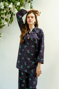 Noir Fruit - 2-Piece Luxury Lawn Set - Luxury Lawn - Lawn, dresses, 2pcs-rtw - Sprinkles Pakistan