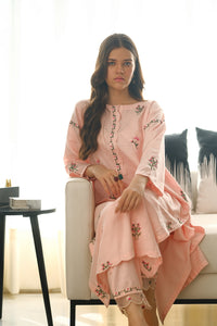 Pastel Bloom - 2pcs - Embroidered - Cotton - 2pcs-rtw - Sprinkles Pakistan