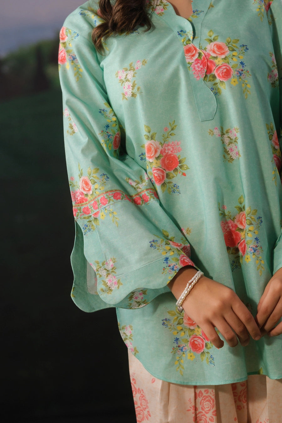 Garden Blush – 2pcs - Cotton/Lawn - 2pcs-ready-to-wear - Sprinkles Pakistan