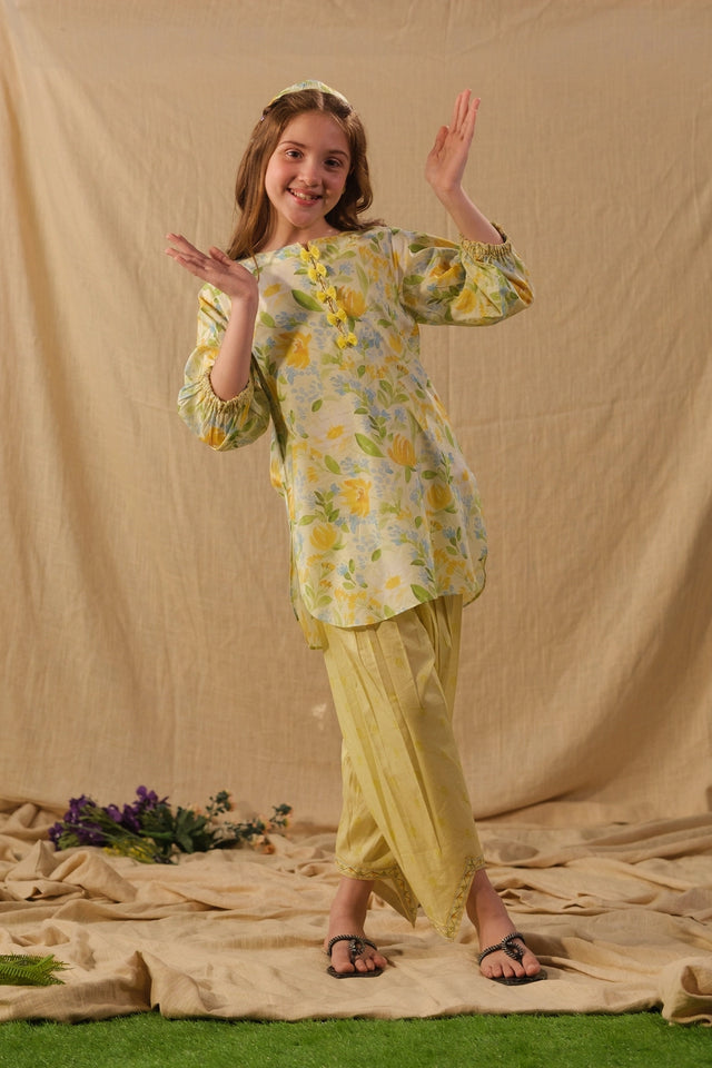 Sunny Tassel - 2pcs - Cotton/Lawn - 2pcs-ready-to-wear - Sprinkles Pakistan