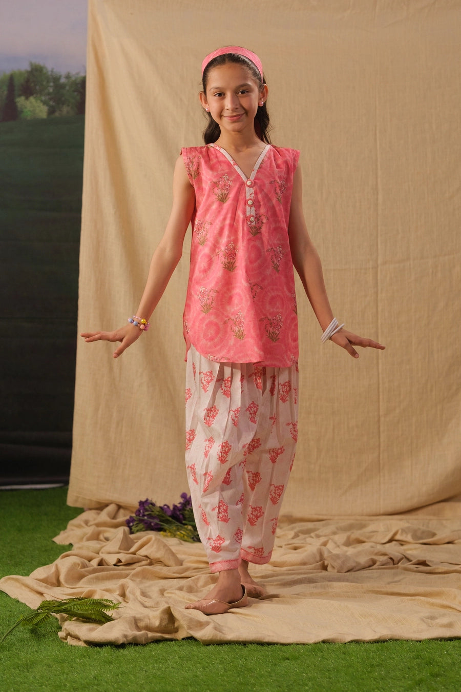 Pink Radiance - 2pcs - Cotton/Lawn - 2pcs-ready-to-wear - Sprinkles Pakistan