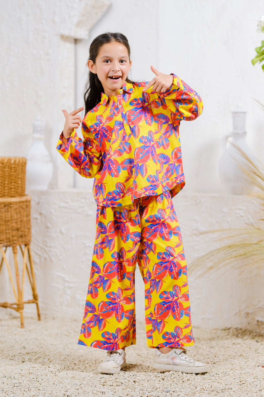 Tropical Blaze - Cambric - co-ord-sets, 2pcs-ready-to-wear - Sprinkles Pakistan