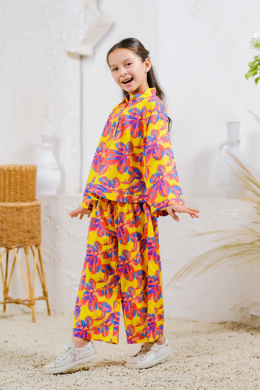 Tropical Blaze - Cambric - co-ord-sets, 2pcs-ready-to-wear - Sprinkles Pakistan