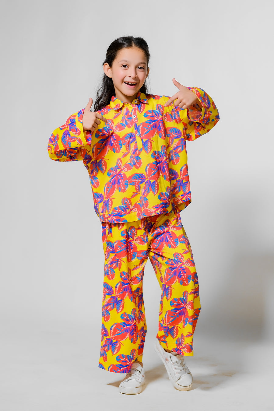 Tropical Blaze - Cambric - co-ord-sets, 2pcs-ready-to-wear - Sprinkles Pakistan