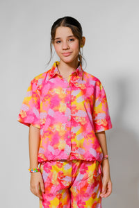 Tropical Sunset - 2pcs - Lawn Silk - co-ord-sets, 2pcs-ready-to-wear - Sprinkles Pakistan