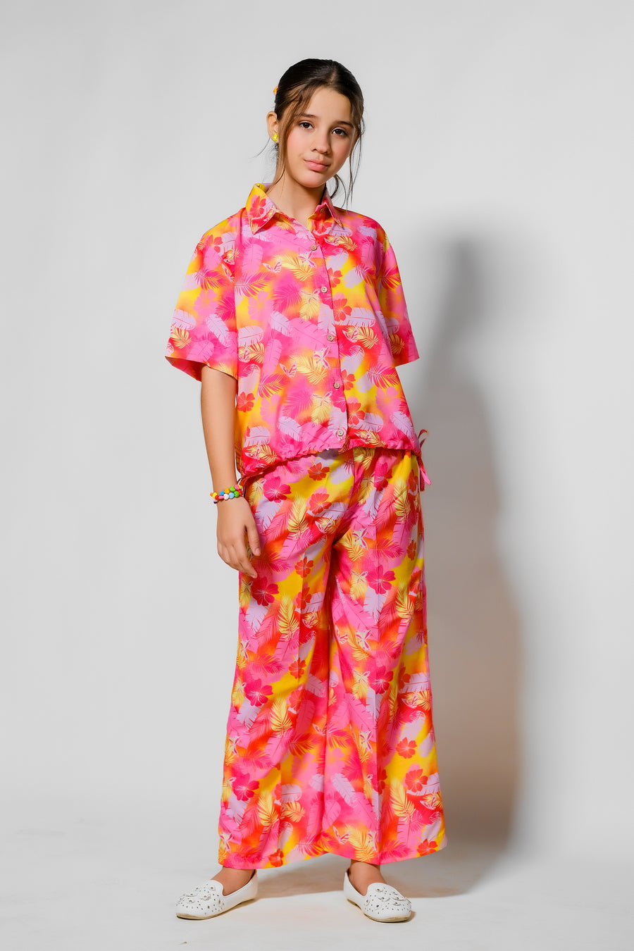 Tropical Sunset - 2pcs - Lawn Silk - co-ord-sets, 2pcs-ready-to-wear - Sprinkles Pakistan