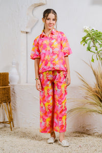 Tropical Sunset - 2pcs - Lawn Silk - co-ord-sets, 2pcs-ready-to-wear - Sprinkles Pakistan
