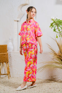 Tropical Sunset - 2pcs - Lawn Silk - co-ord-sets, 2pcs-ready-to-wear - Sprinkles Pakistan