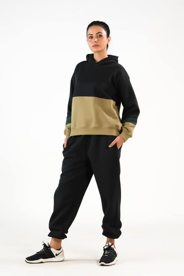 Stripy Black/Mint Green - 2pcs -  Co-Ord -  Set