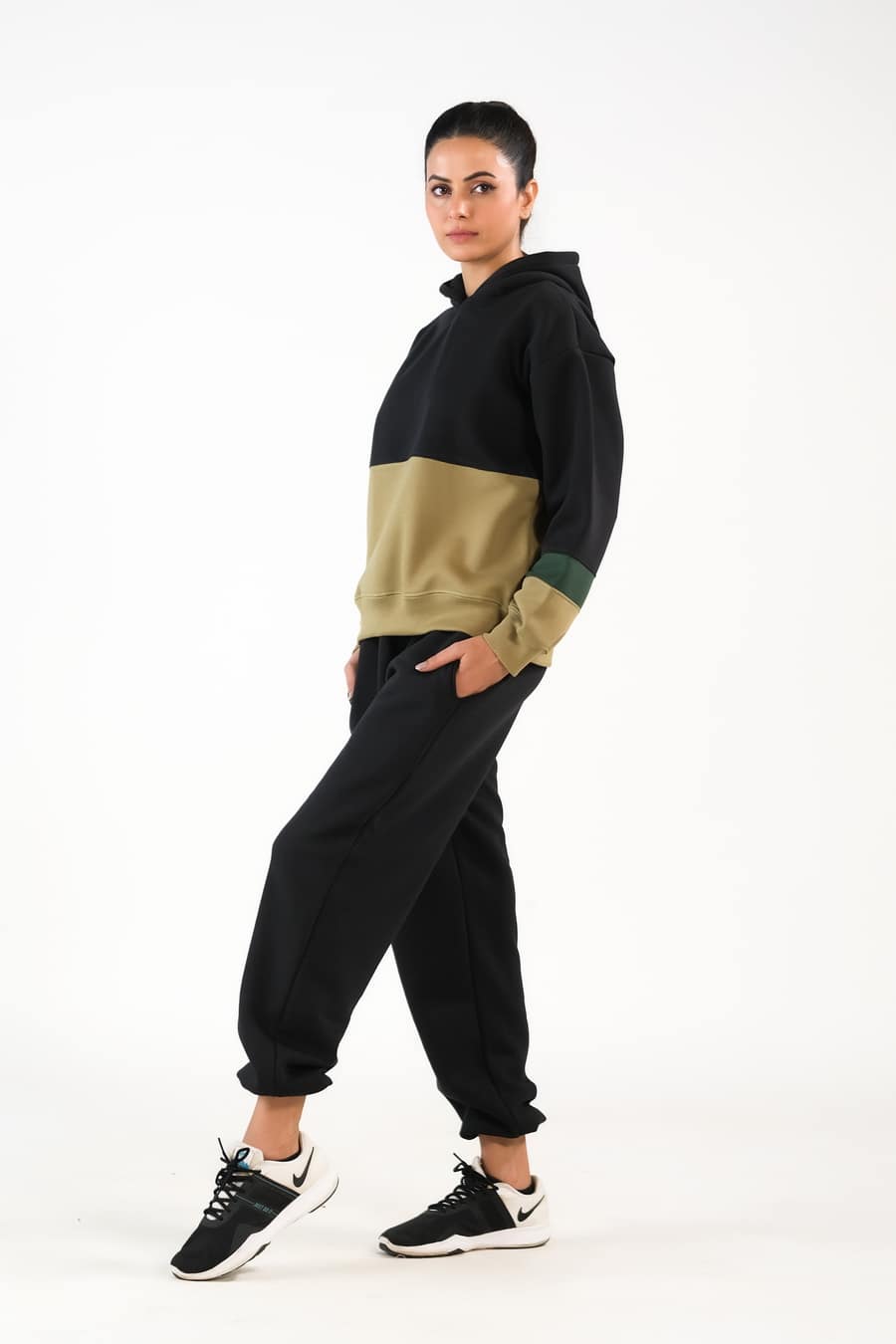 Stripy Black/Mint Green - 2pcs -  Co-Ord -  Set