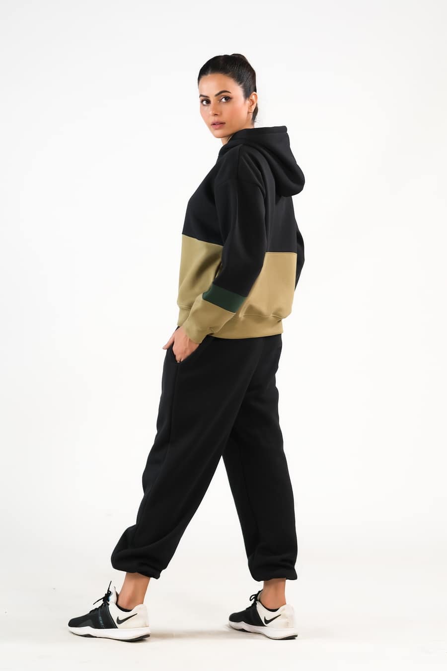 Stripy Black/Mint Green - 2pcs -  Co-Ord -  Set